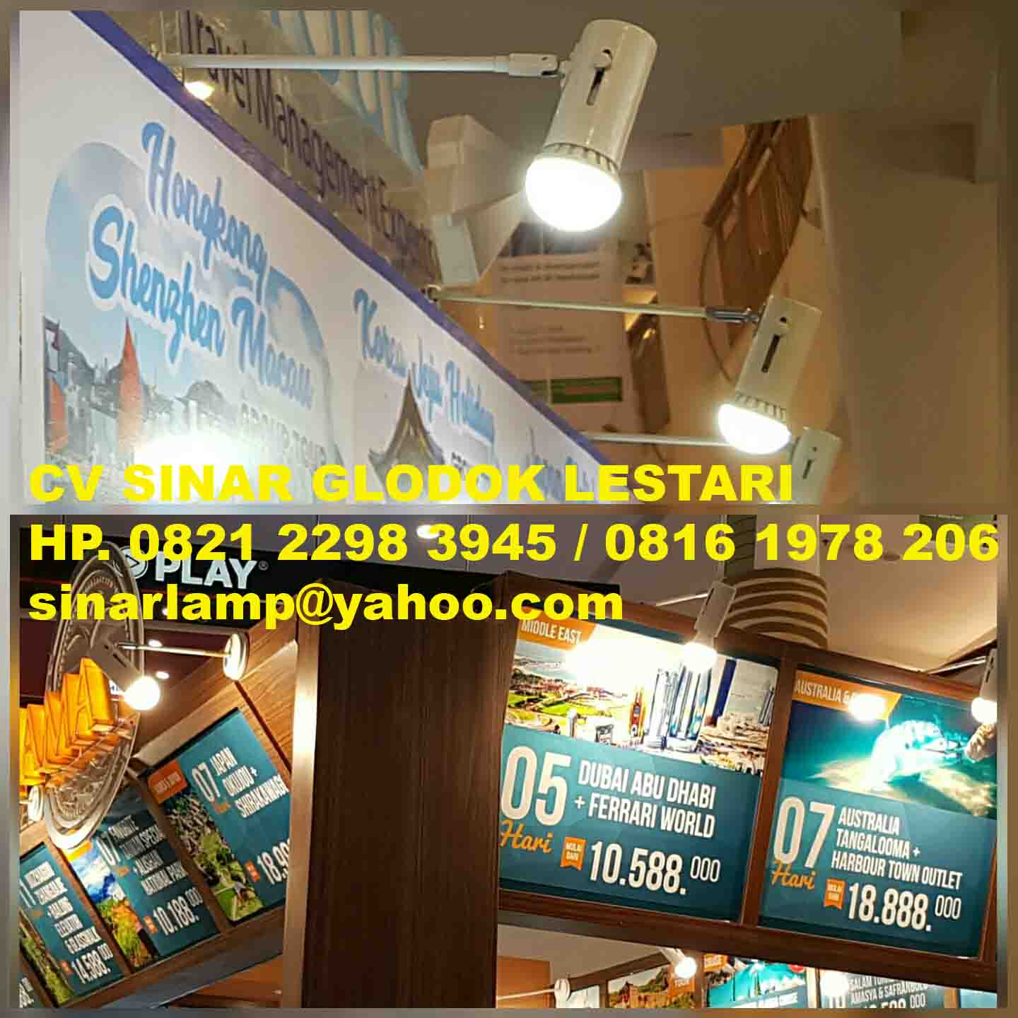 Lampu Sorot Led Bulb Pameran Mall